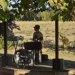 Vin d'honneur mariage Domaine du Vivier Saint-Gervais-sur-Roubion Drôme chanteuse